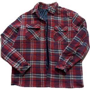 Volcom Red Plaid Work Wear Jacket Men’s Size L